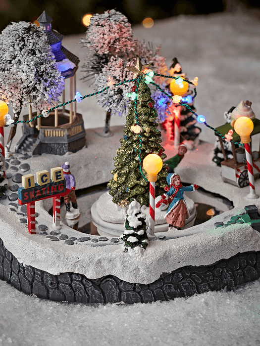 Miniature Lit Ice Rink