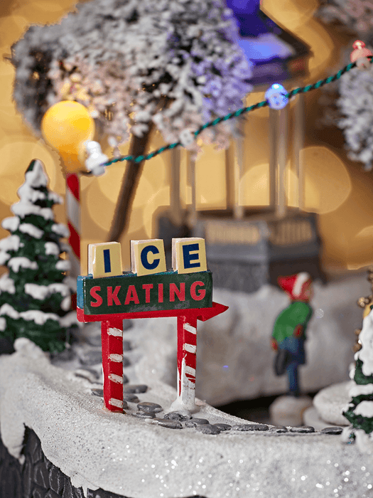 Miniature Lit Ice Rink