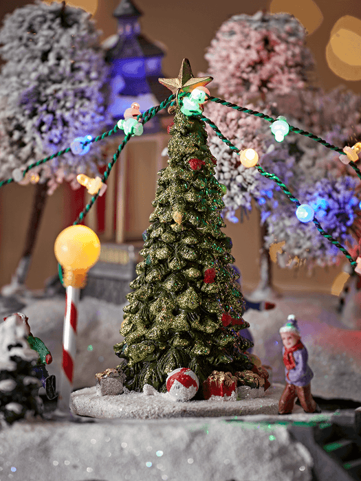 Miniature Lit Ice Rink
