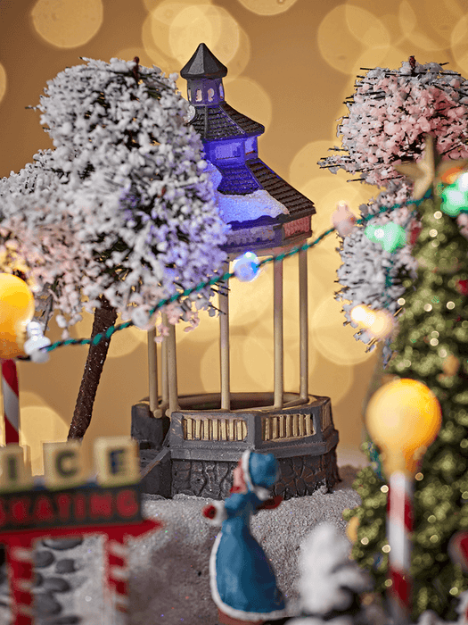 Miniature Lit Ice Rink