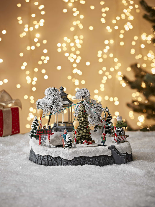 Miniature Lit Ice Rink