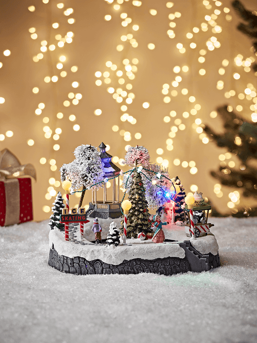 Miniature Lit Ice Rink