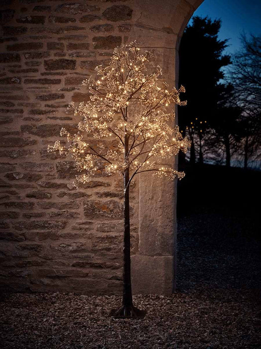 Indoor Outdoor Golden Gypsophila Light Up Tree