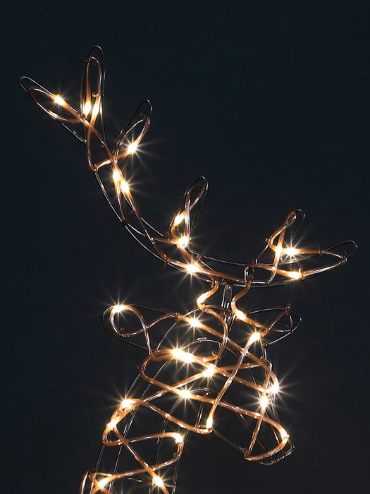 Slimline Faux Rattan Deer