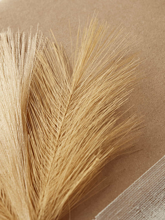 Two Faux Pampas Sprigs - Natural