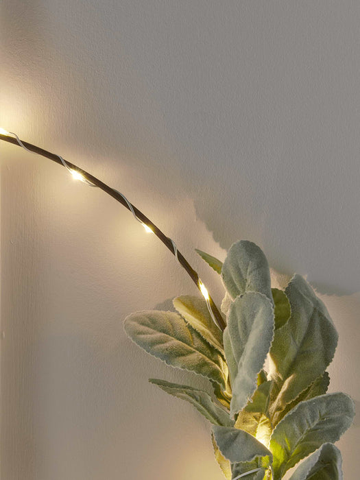 Two Light Up Eucalyptus Wire Wreaths