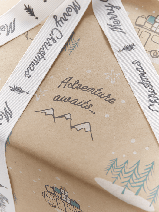 Christmas Campervan Recycled Wrapping Paper