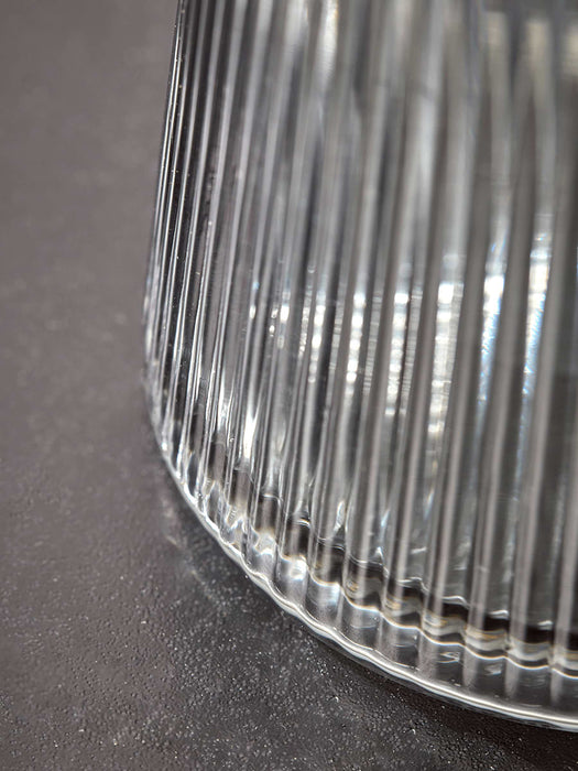 Soft Grey Fluted Vase