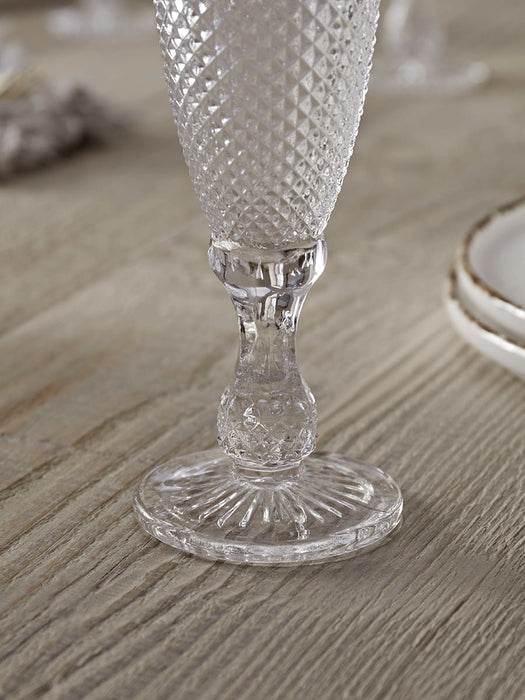 Six Argyle Champagne Glasses