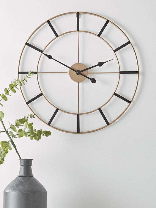Black & Gold Wall Clock