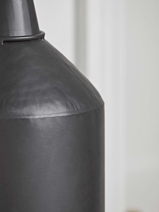 Black Metal Bottle Vase