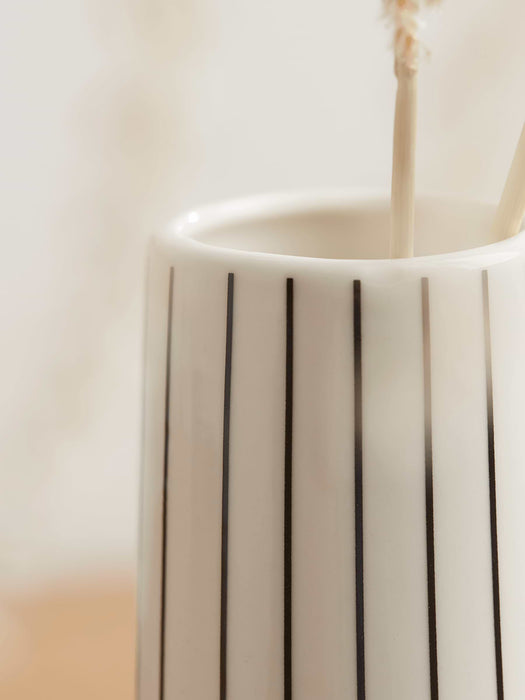 Striped Tapered Vase