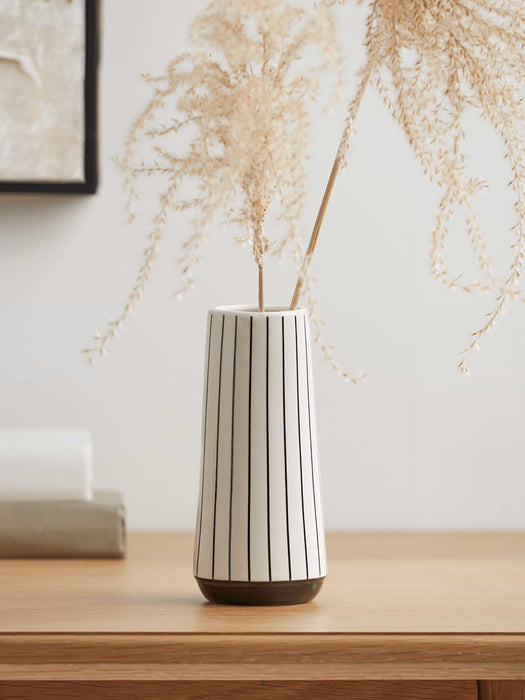 Striped Tapered Vase
