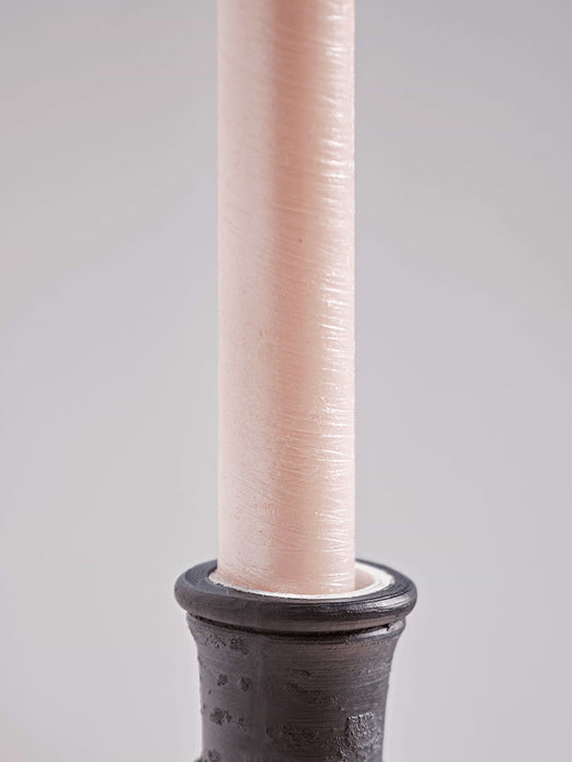 Two LED Dinner Candles - Soft Blush