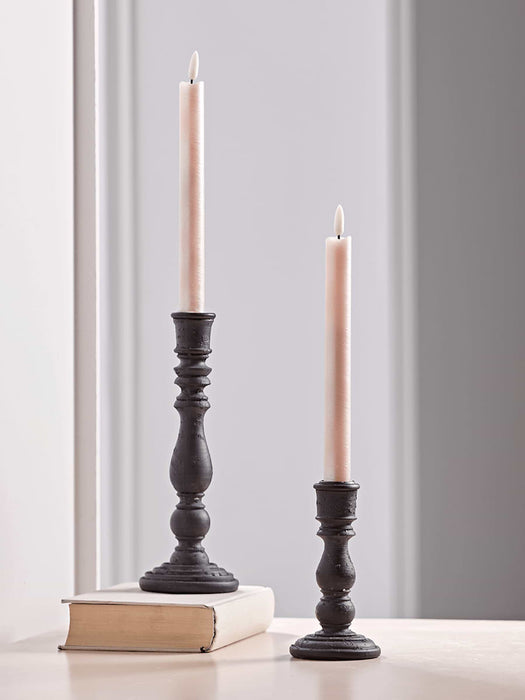 Two LED Dinner Candles - Soft Blush