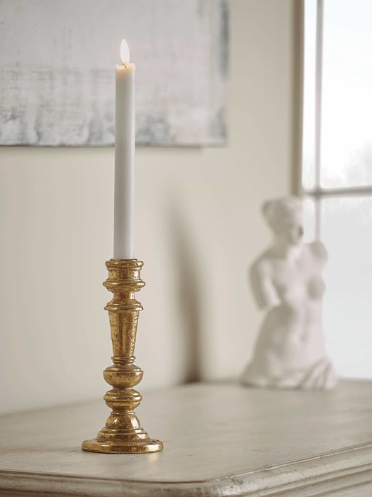 Gold Dinner Candle Holder - Small