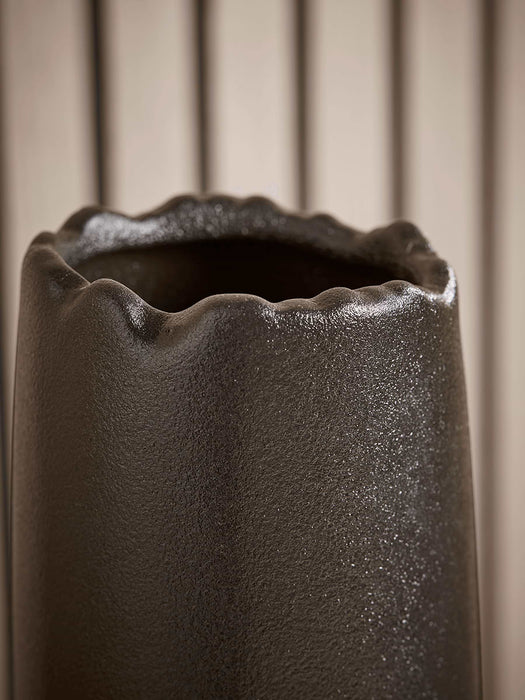 Tall Slim Black Vase