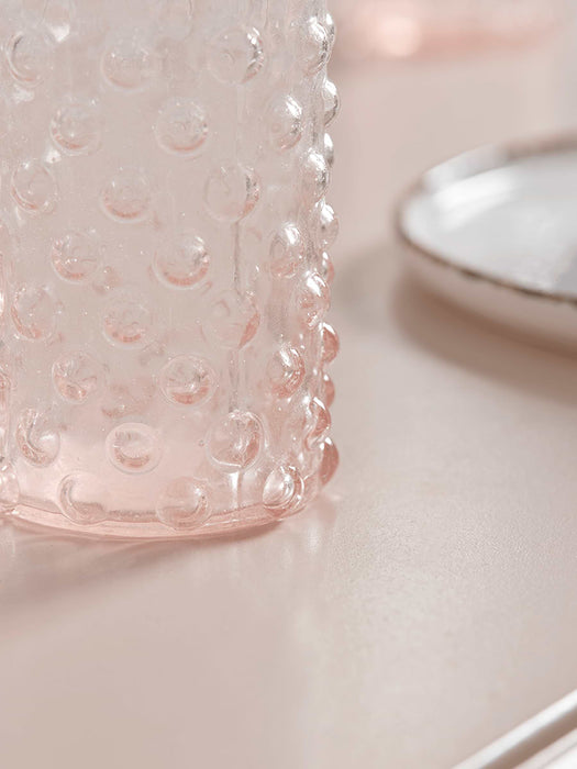 Four Blush Dotty Tumblers