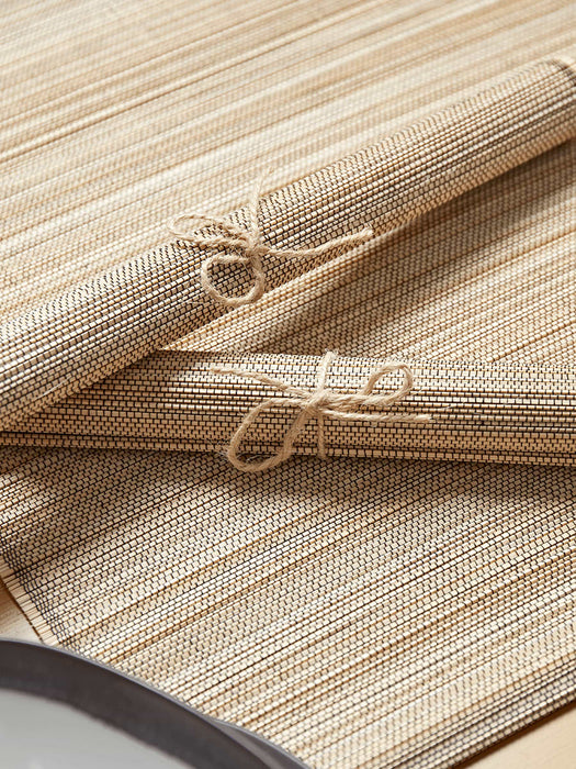 Four Bamboo Placemats - Natural