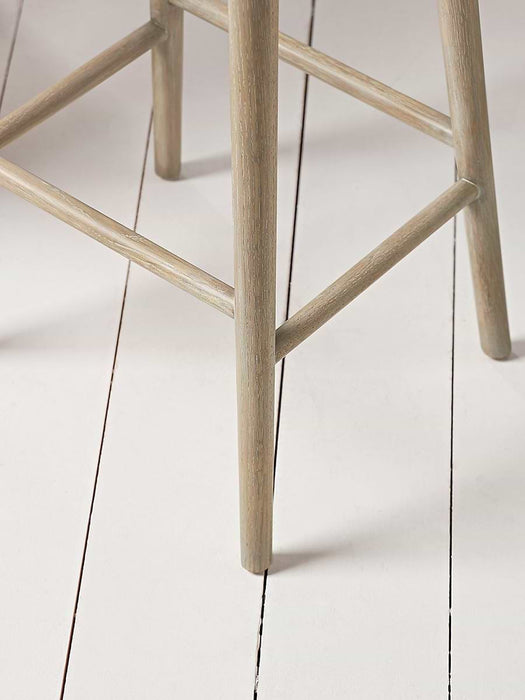 Weathered Oak Counter Stool - Greywash