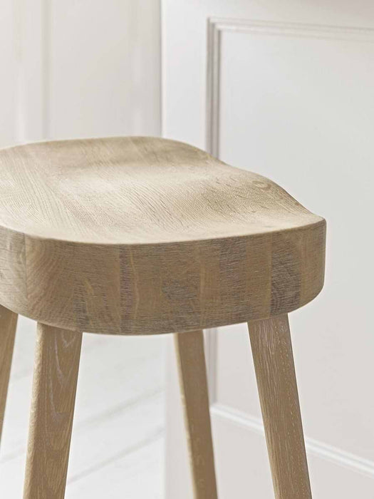Weathered Oak Counter Stool - Greywash