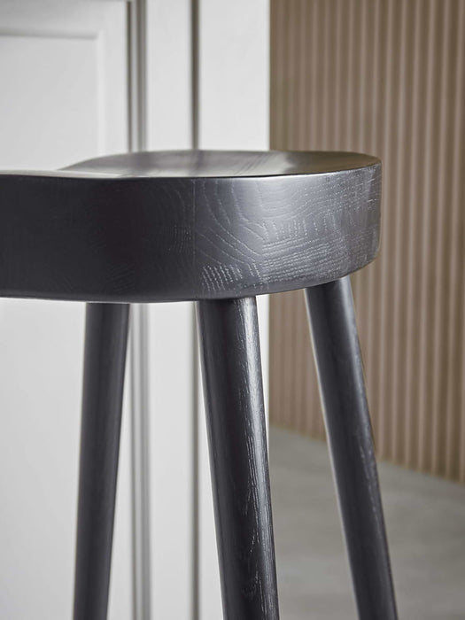 Weathered Oak Counter Stool - Black