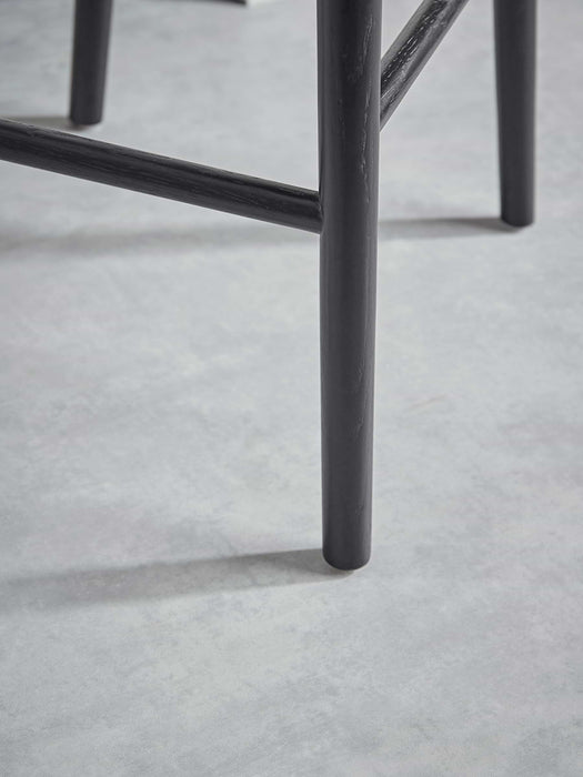 Weathered Oak Counter Stool - Black