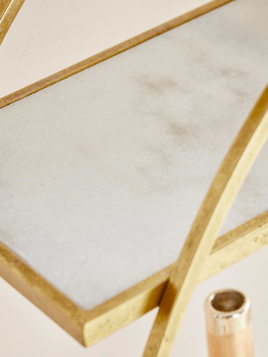 Marble & Gold Circular Shelf Unit