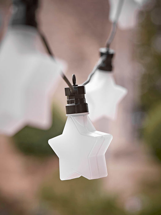Frosted Star Festoon Lights