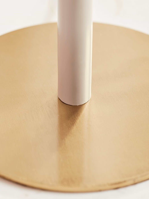 Brass & Cream Dome Table Lamp
