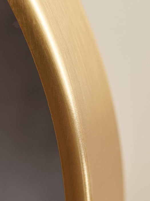Black & Brass Table Mirror