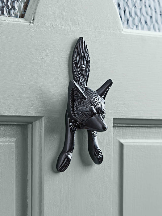 Fox Door Knocker - Black