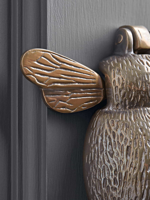 Bumble Bee Door Knocker - Antique Bronze