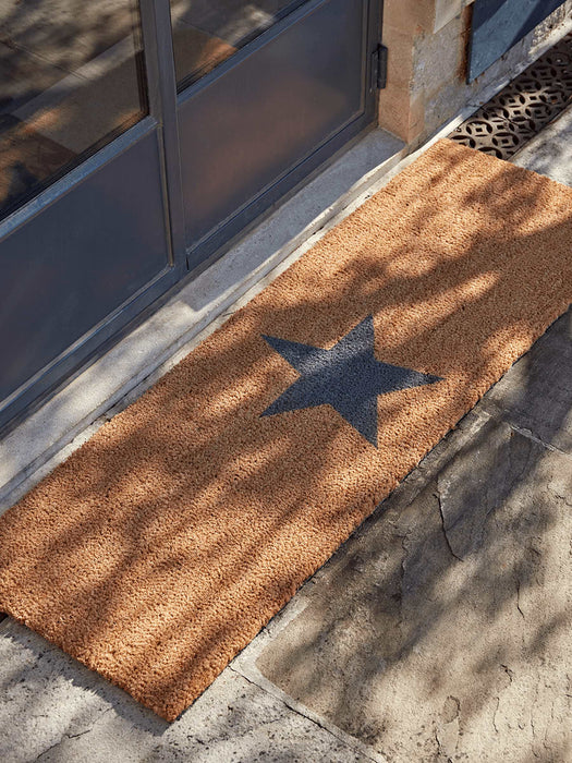 Grey Star Doormat - Slim Double