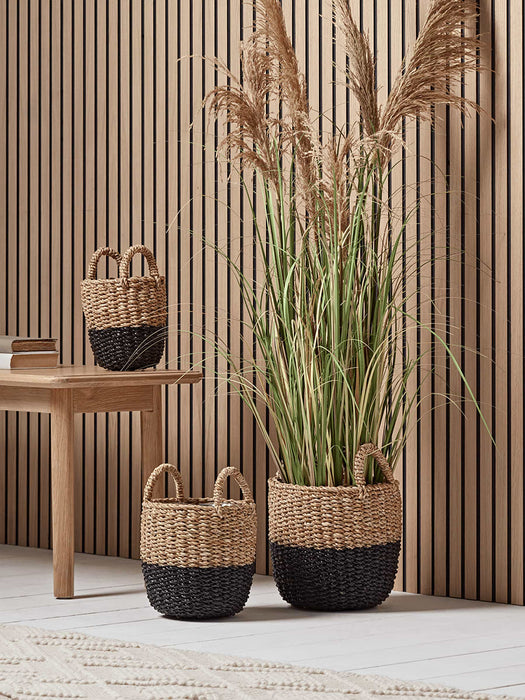 Three Dipped Baskets - Black