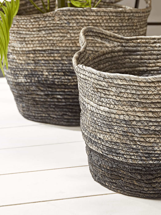 Black Ombre Storage Baskets