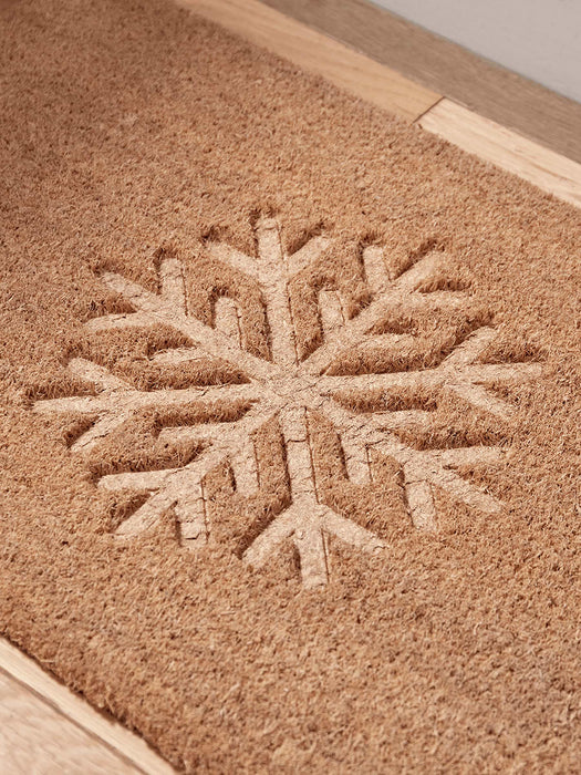 Embossed Snowflake Doormat