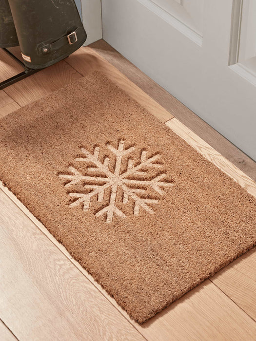 Embossed Snowflake Doormat