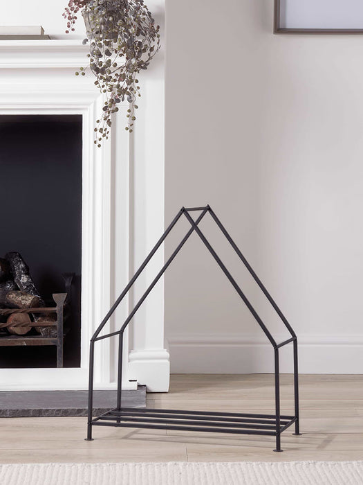 Black House Log Holder
