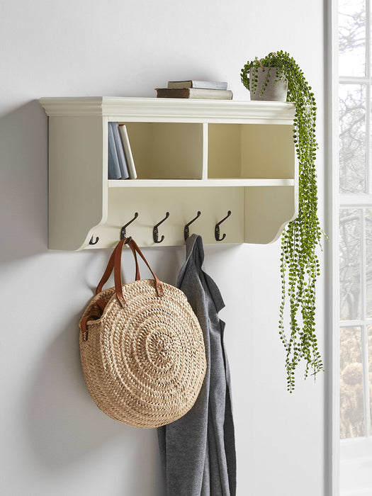 Antique White Hook Rack