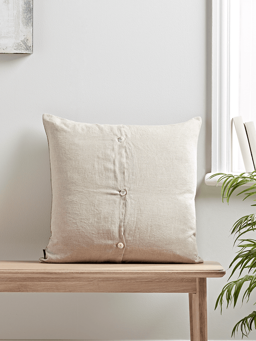 Large Velvet & Linen Cushion - Sage