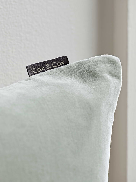 Large Velvet & Linen Cushion - Sage