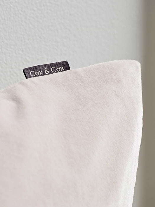 Large Velvet & Linen Cushion - Blush