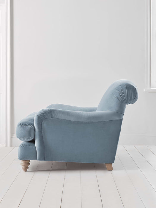Cosy Loveseat - Mid Blue Velvet