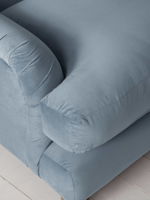 Cosy Loveseat - Mid Blue Velvet
