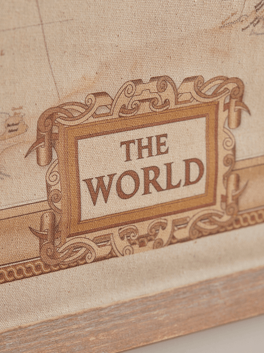 Hanging World Map Wall Art