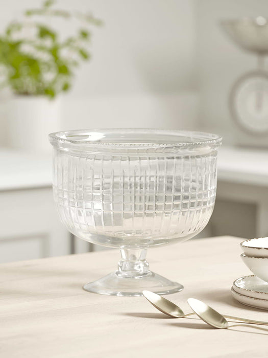 Textured Standing Glass Bowl