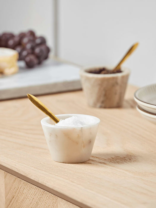 Marble Salt & Pepper Pot - White