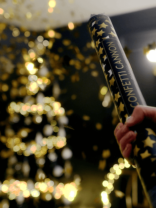 Golden Stars Confetti Cannon