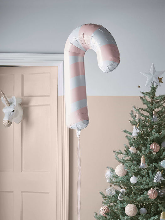 Candy Cane Balloon - Pink